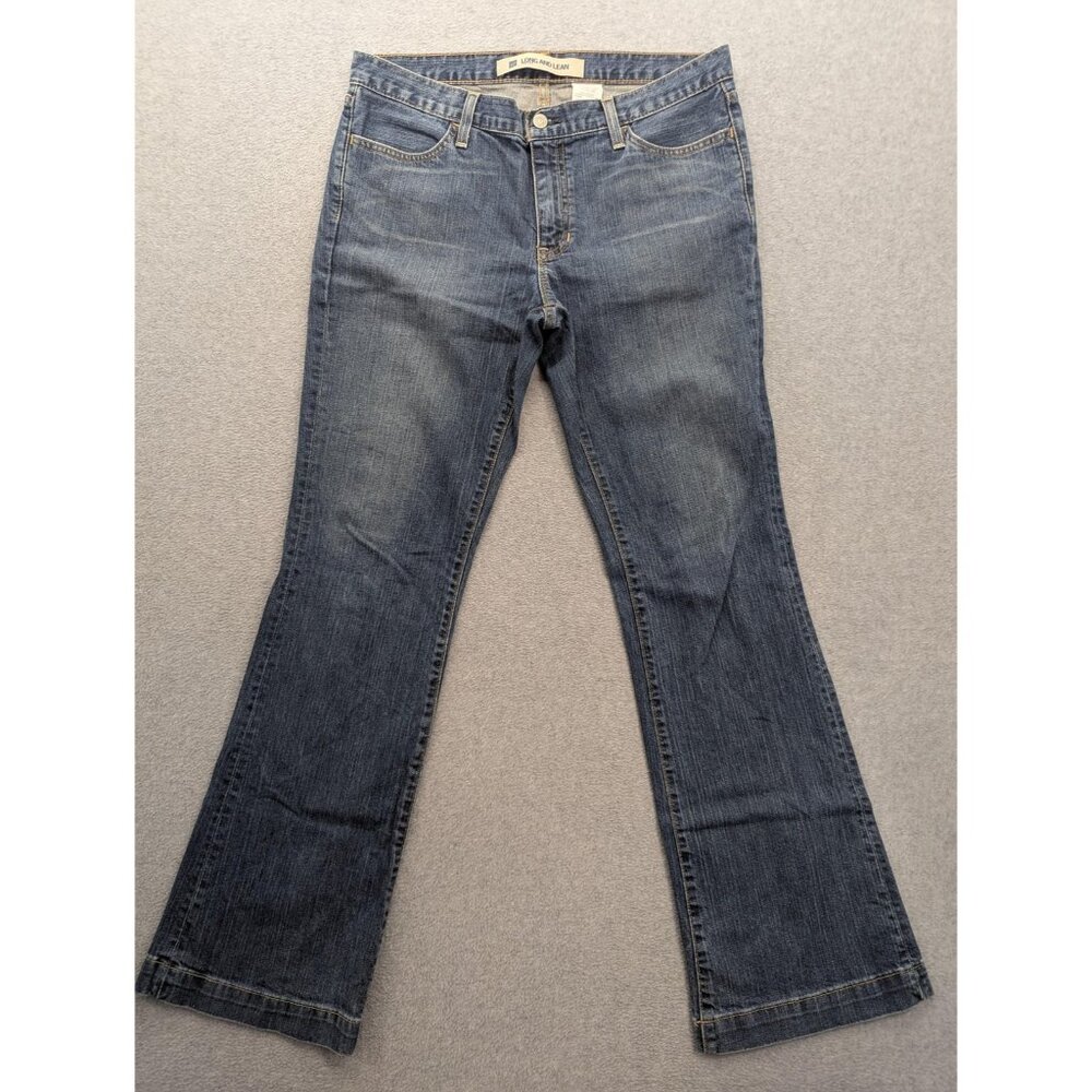 Vintage Gap Long And Lean Jeans Womens 10 Blue Bootcut Stretch USA 2000s